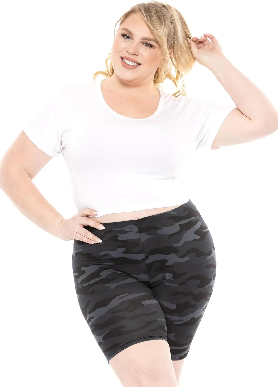 STRETCH IS COMFORT Women's Plus Size Cotton Biker Shorts | Cotton | X-Large - 7X