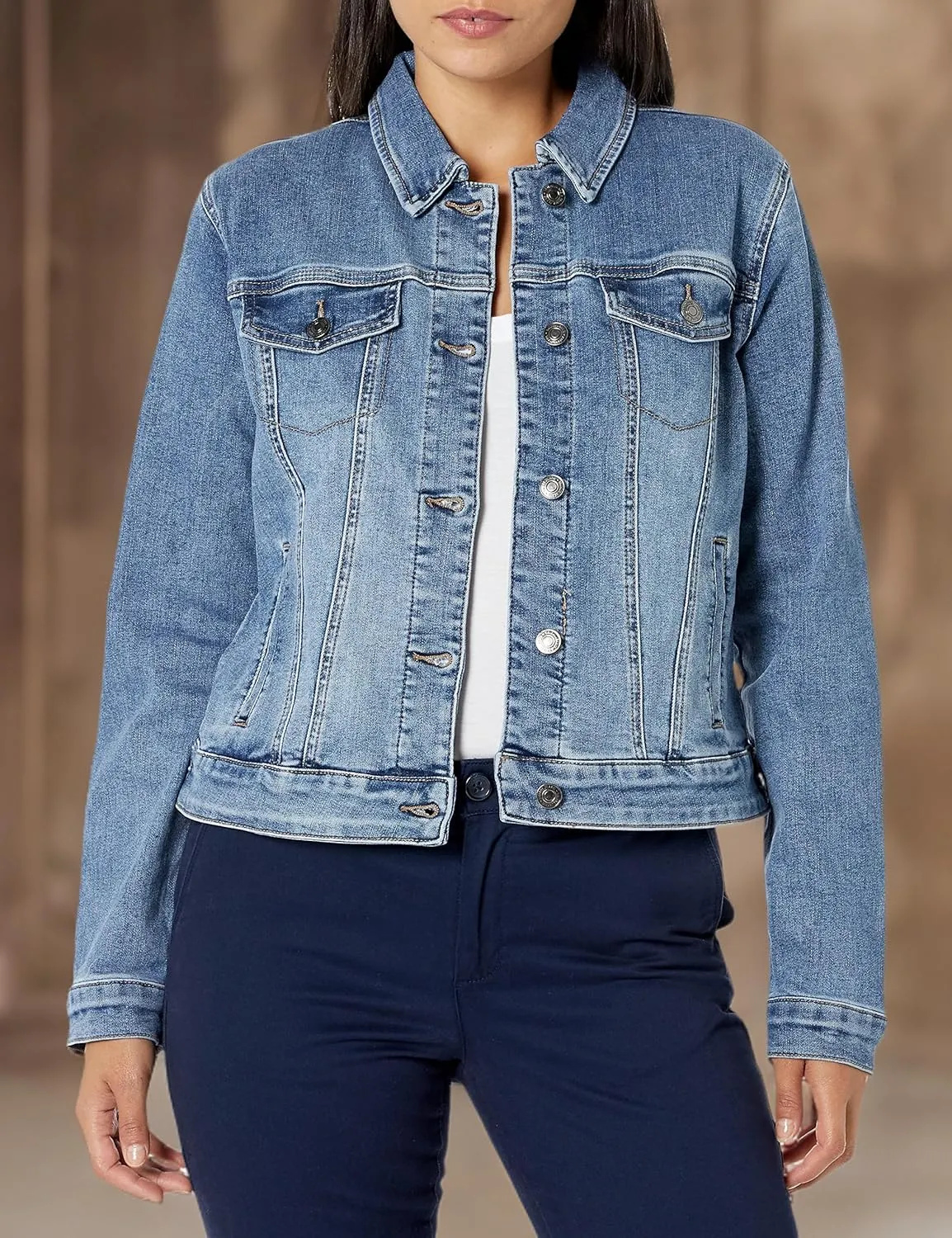 Tribal Women's Comfort Denim Jacket