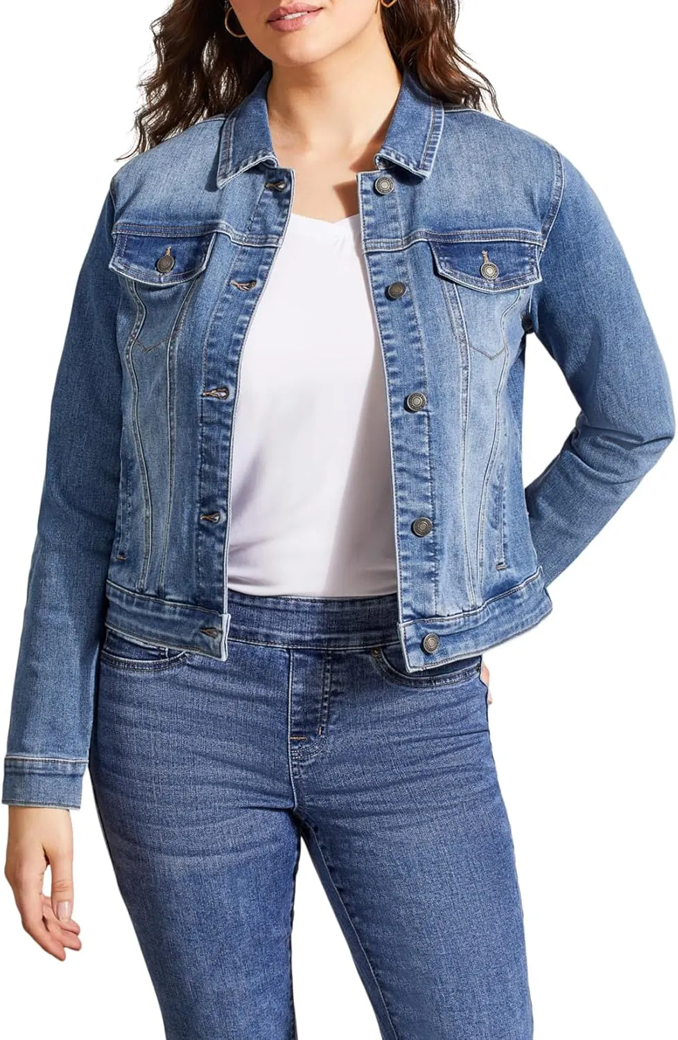 Tribal Women's Comfort Denim Jacket