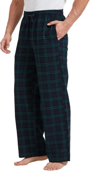 TTZ 34/36 Inseam Mens Tall Pajama Pants 100% Cotton Pj Lounge Sleep Pants for Tall Men