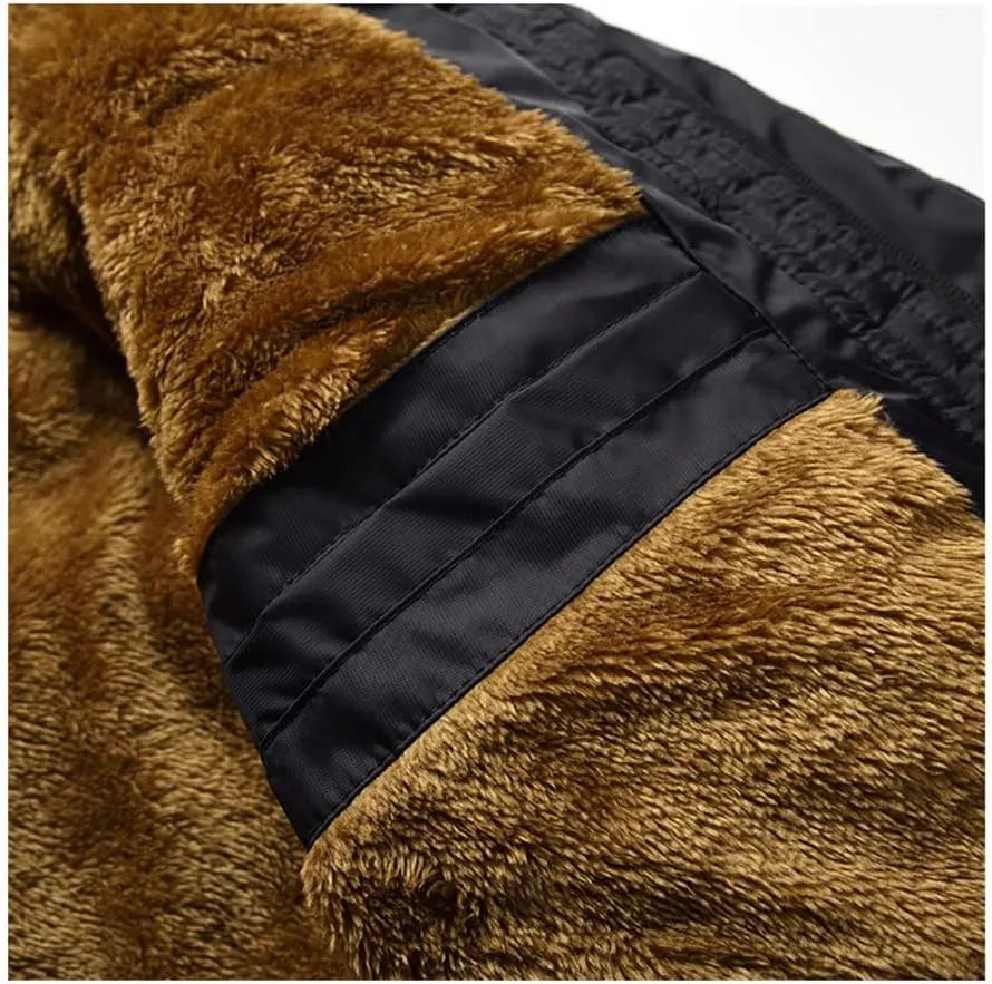 Winter Men Thicken Warm Windproof Jackets Casual Down Parka Hooded Outwear Cotton-Padded Coats