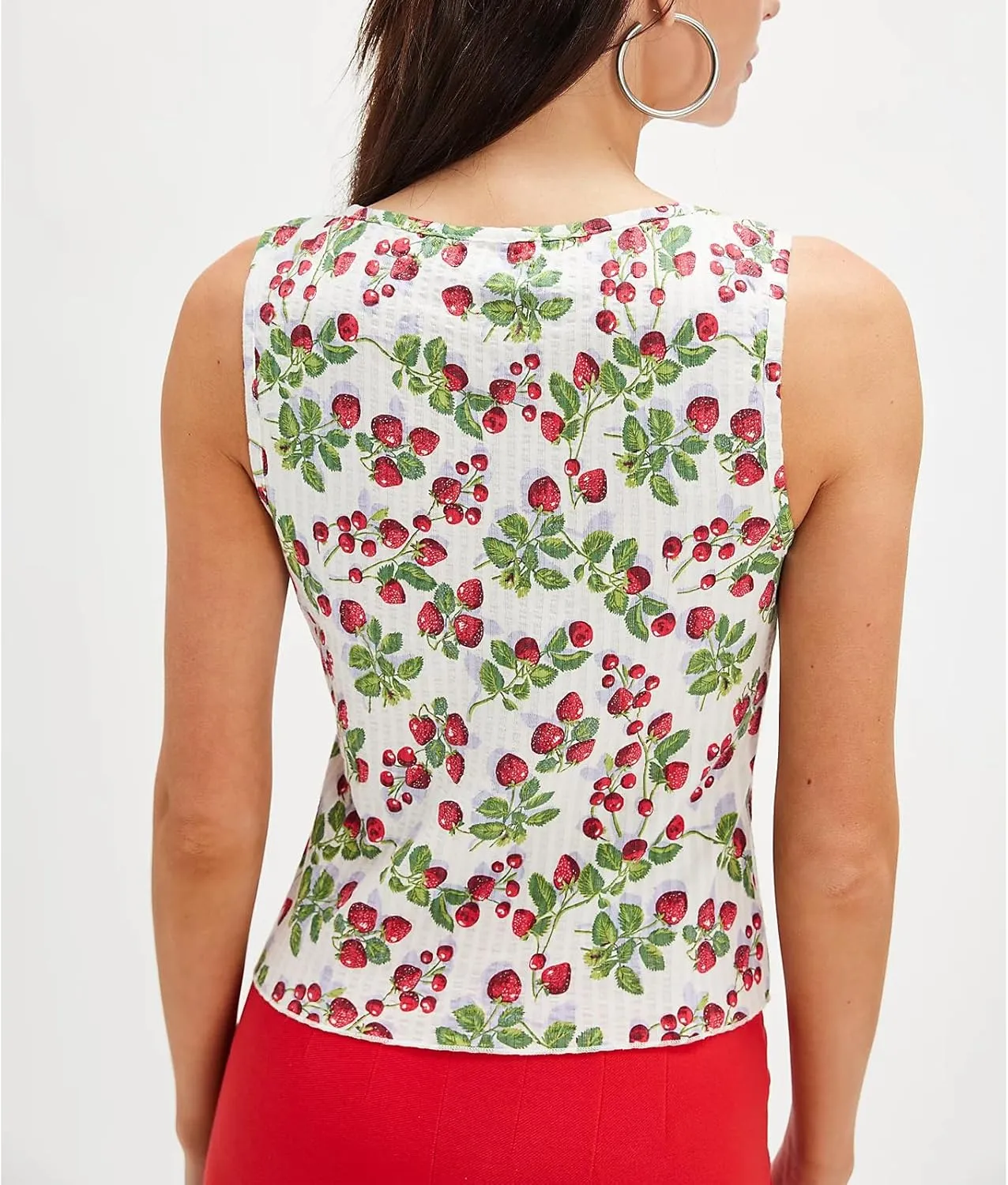 Women Lace Trim Button Up Cami Tank Crop Tops Y2k Front Tie Up Floral Ruffle Babydoll Tees Shirt Summer