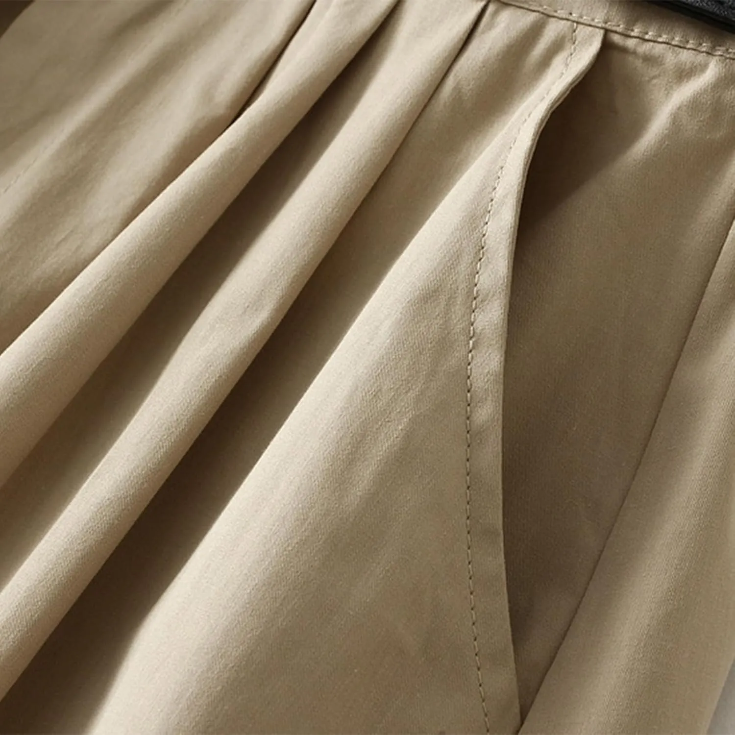 Womens Midi Skirt Pleated Midi Skirts Long Skirt with Pockets Flared Solid Color Dresses Comfort Umbrella Skirt