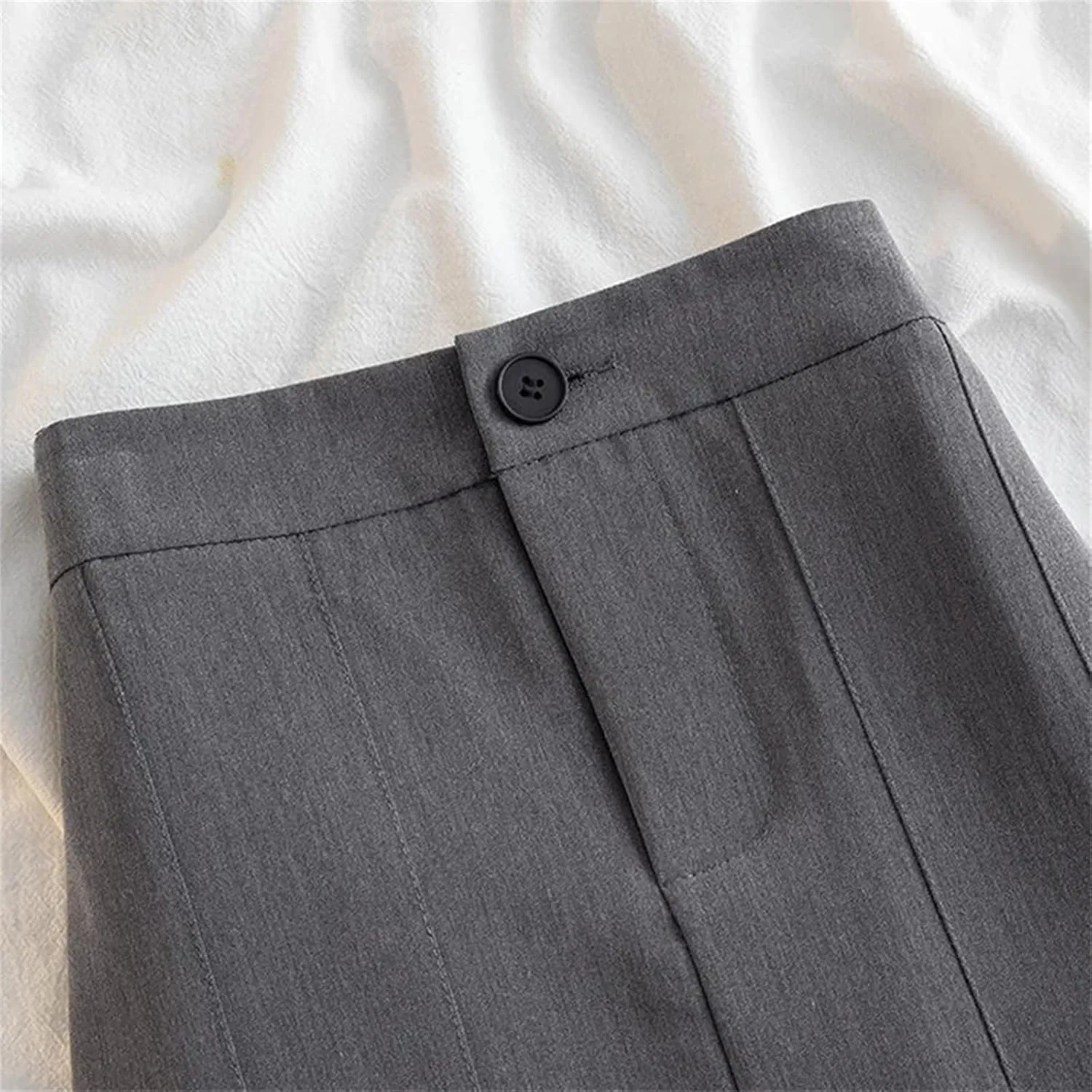 Womens Pleated Long Skirt for Women Spring High-Waist Skirts Woman Office Streetwear Midi Skirt