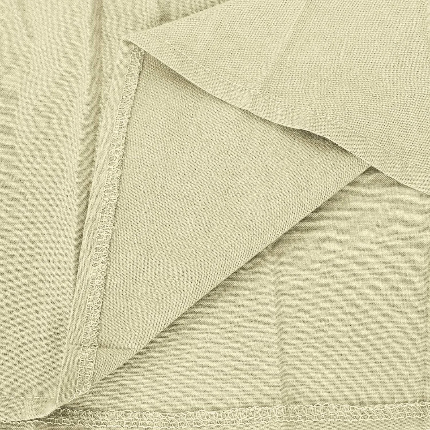 Women's V Neck Pleated Summer Dress Trendy Casual Short Sleeve Midi Dresses Loose Comfort Cotton Linen Dress