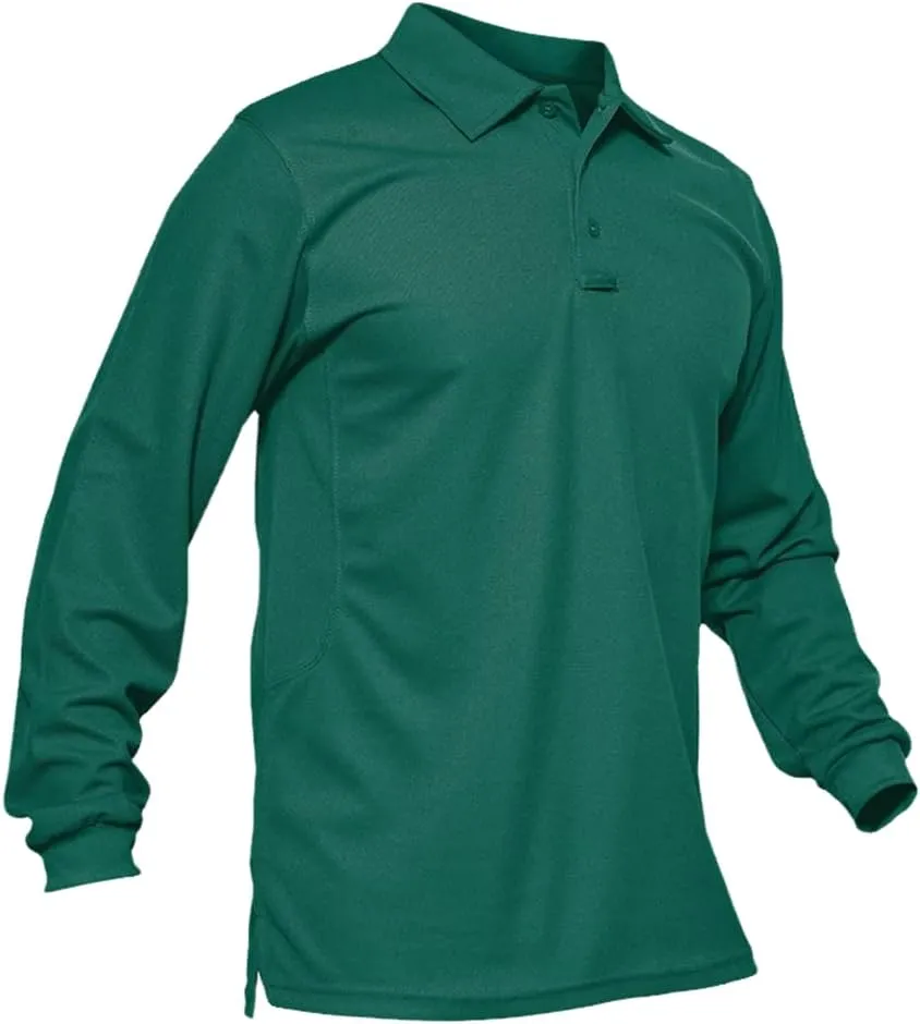 Xingfenly Men's Tactical Casual -Shirt Long Sleeve Thin Quick Dry Collared Shirts Hiking Fishing Travel Work Tees